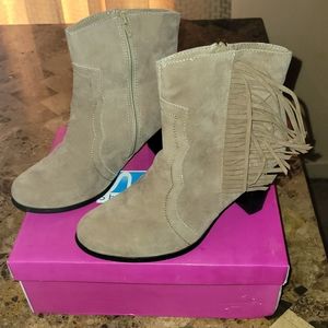 Tan booties